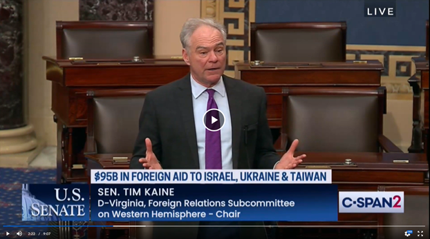 Senator Kaine's Floor Speech on CN Waiver Amendment